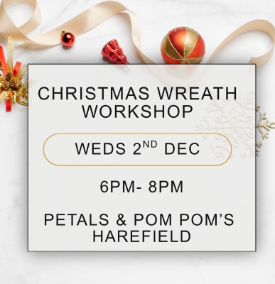 Christmas Wreath Workshop Wednesday 2nd Dec