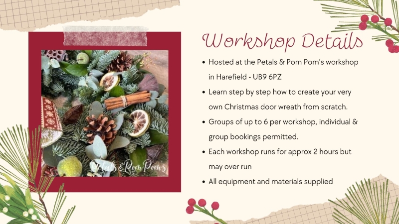 Christmas Wreath Workshop Thursday 3rd Dec