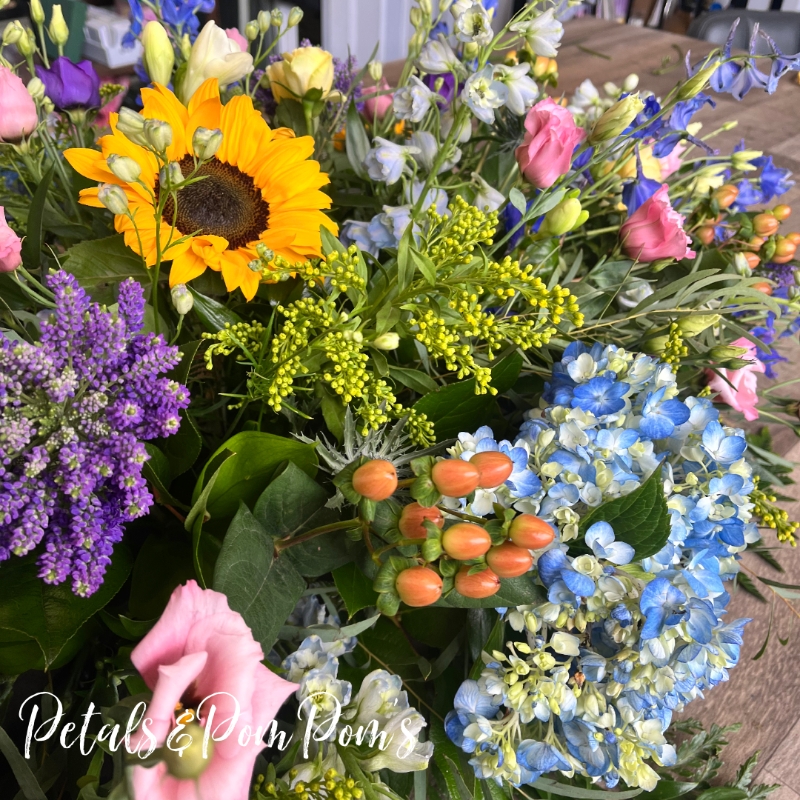 Country Garden Coffin Spray