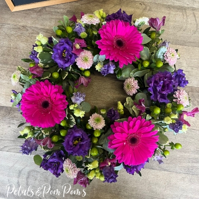 Pink Gerbera wreath