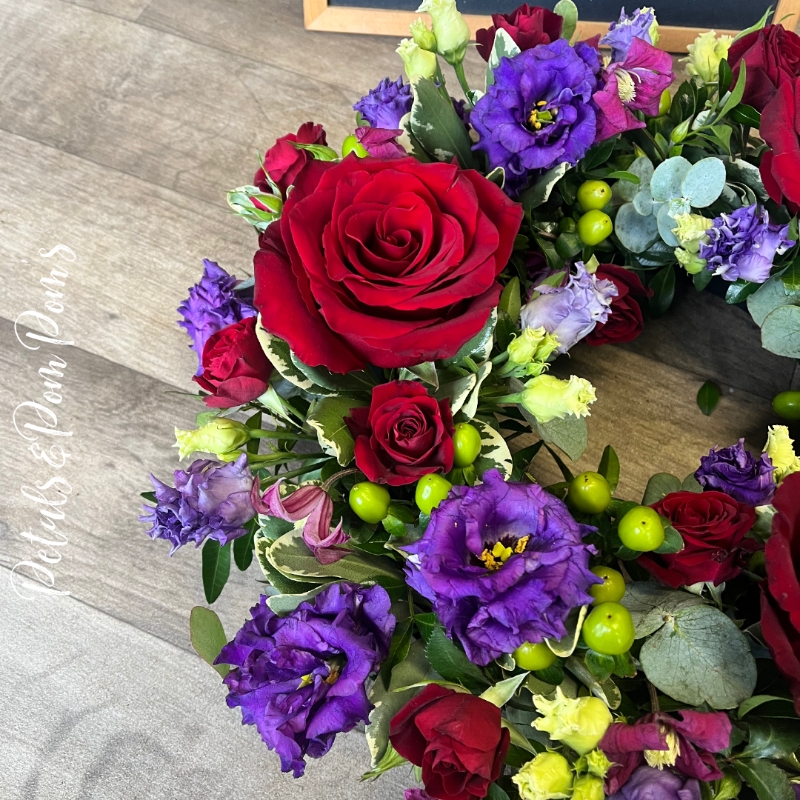 Red & Purple Wreath