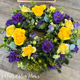 Yellow & Purple Wreath