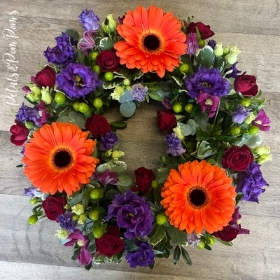 Orange Gerbera Wreath