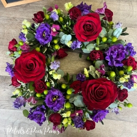 Red & Purple Wreath
